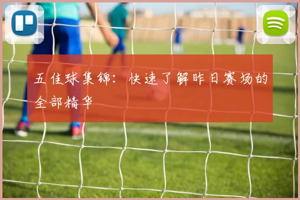五佳球集锦:快速了解昨日赛场的全部精华